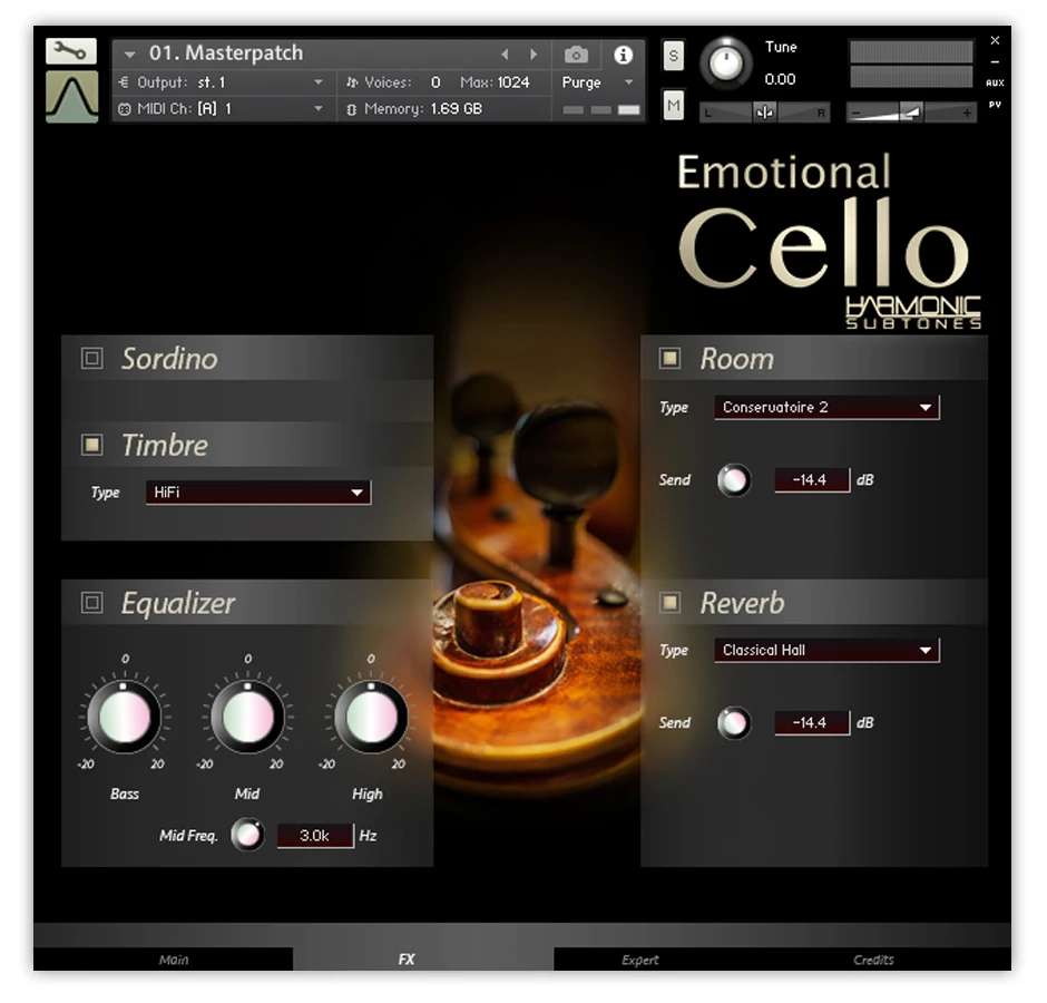 Emotional Cello 1.5 FX PAGE